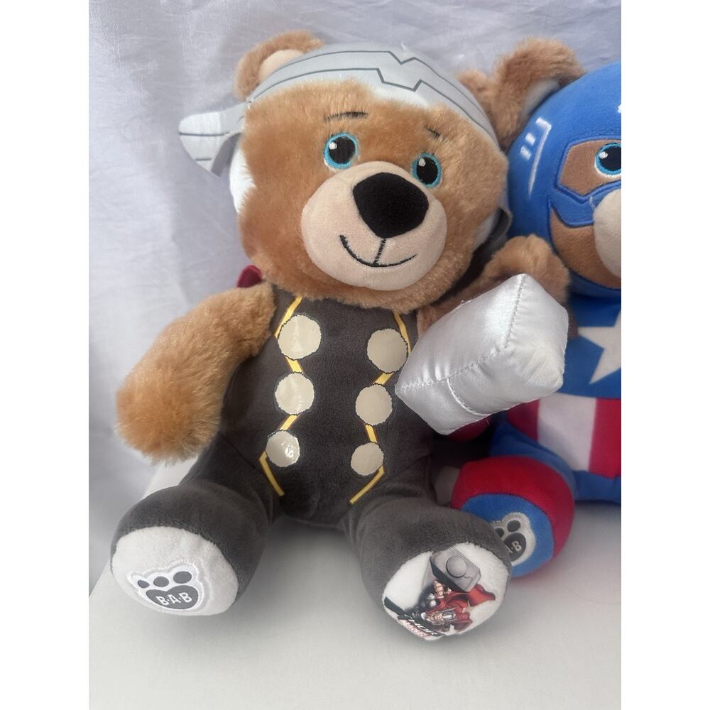 Build A Bear Small Frys Marvel Mega minis Black Widow Thor Captain America - Picture 2 of 5